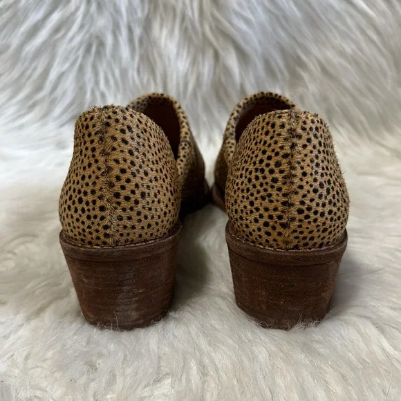 Madewell The Brady Lowcut Bootie in Spotted Calf Hair Size 6.5 - Picture 4 of 11